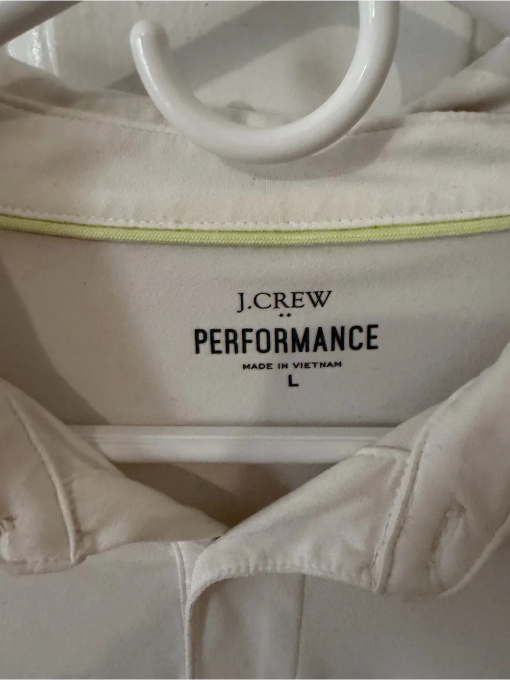 J. Crew Performance Men's Short-Sleeve Polo - white